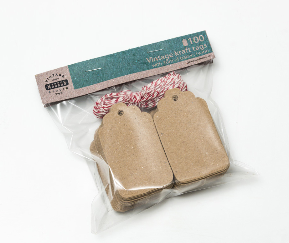 Tarjetas Etiquetas Vintage Kraft Tags 7x4cm Empaque 100 piezas