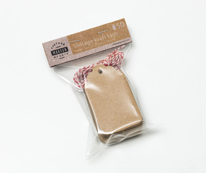 Tarjetas Etiquetas Vintage Kraft Tags 7x4cm Empaque 50 piezas
